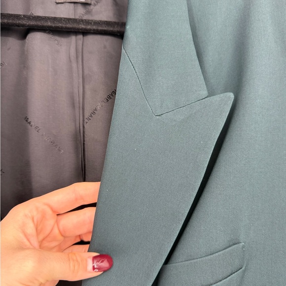 Isabel Marant Boyfriend Blazer Forest Dark Green French 44 US Size 12 - Picture 9 of 12